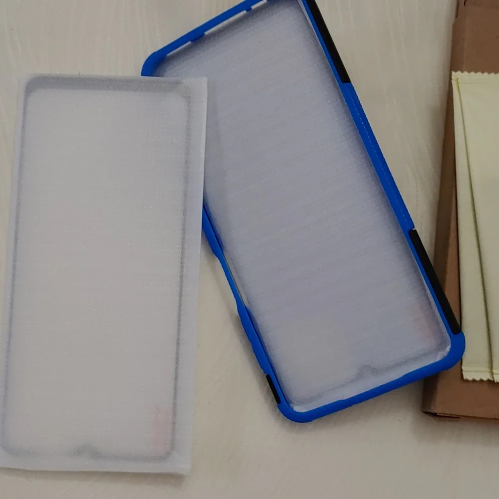 Galaxy A12 case with 2 Tempered Glass screen protectors - New